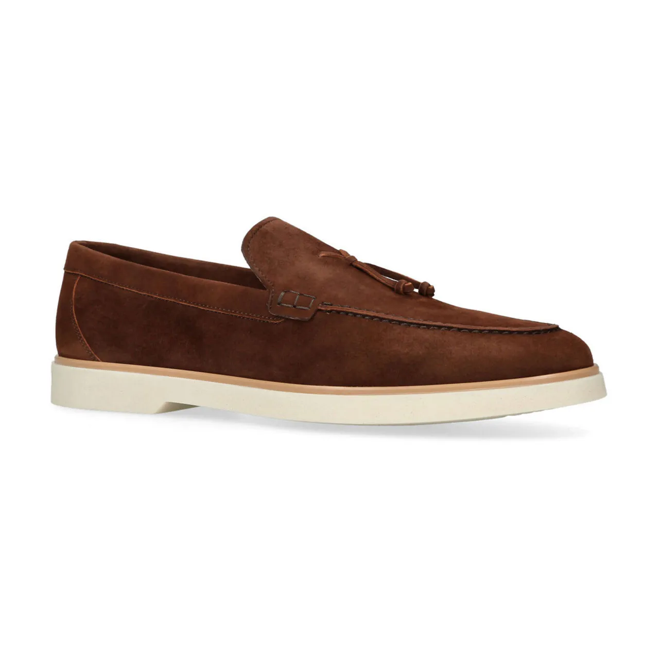 MAGNANNI Alea Tassel Suede Loafers - Brown