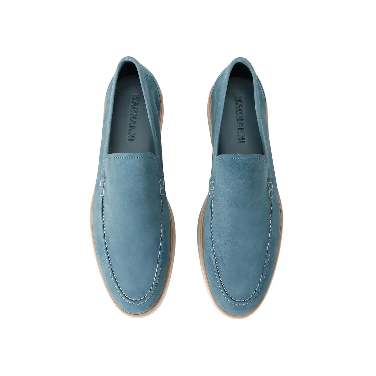 MAGNANNI Altea Suede Loafers - Blue