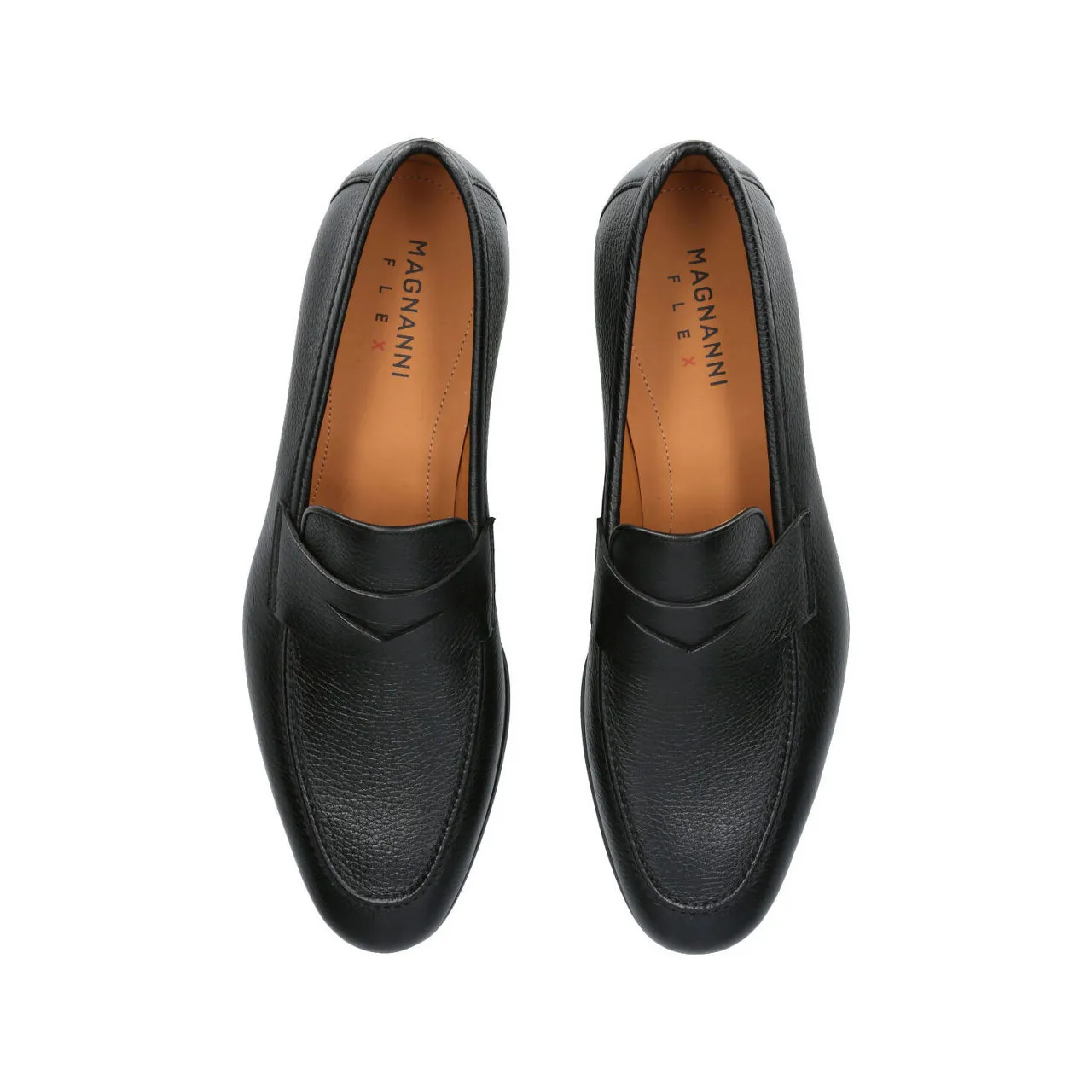 MAGNANNI Diezma II Grain Loafers - Black