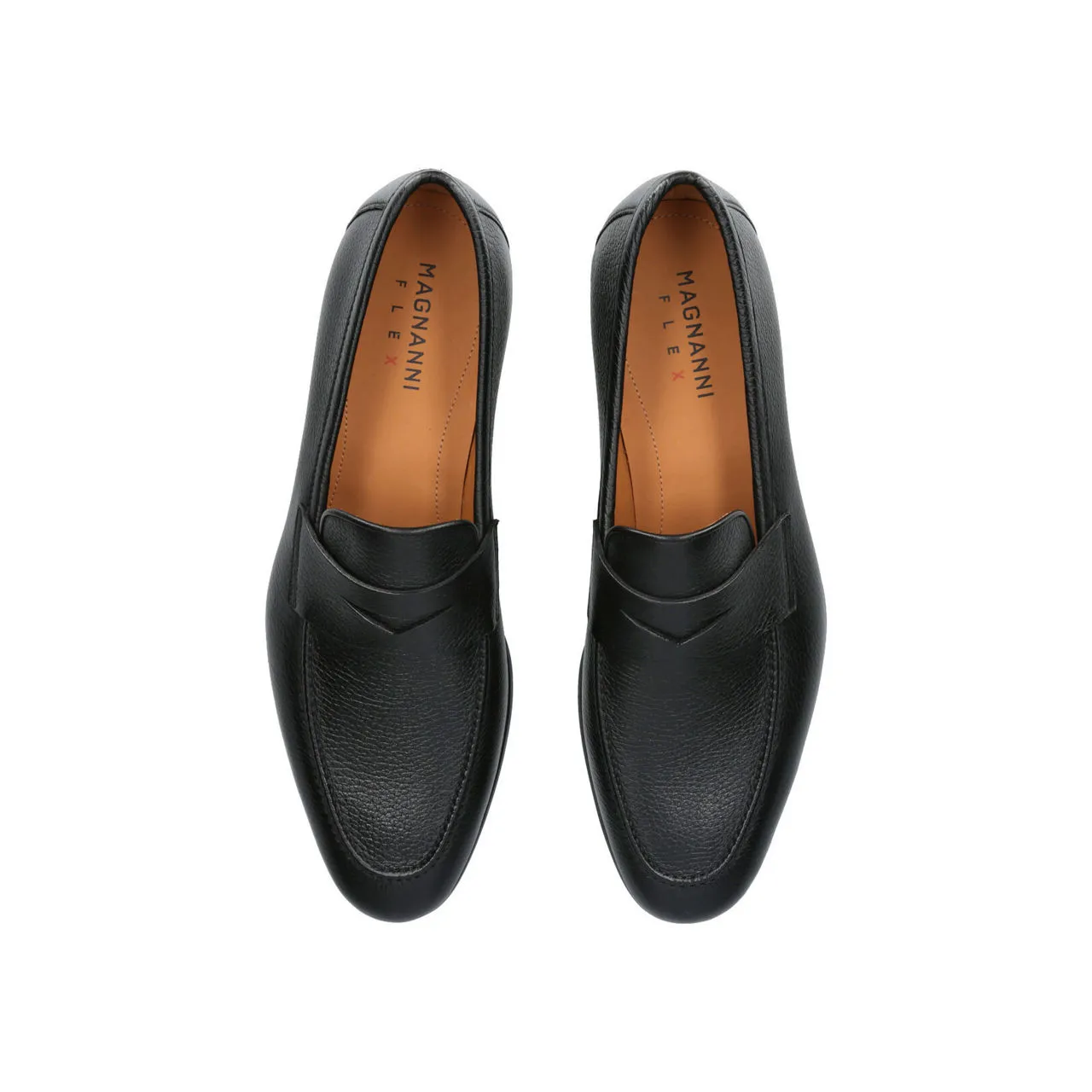 MAGNANNI Diezma II Grain Loafers - Black