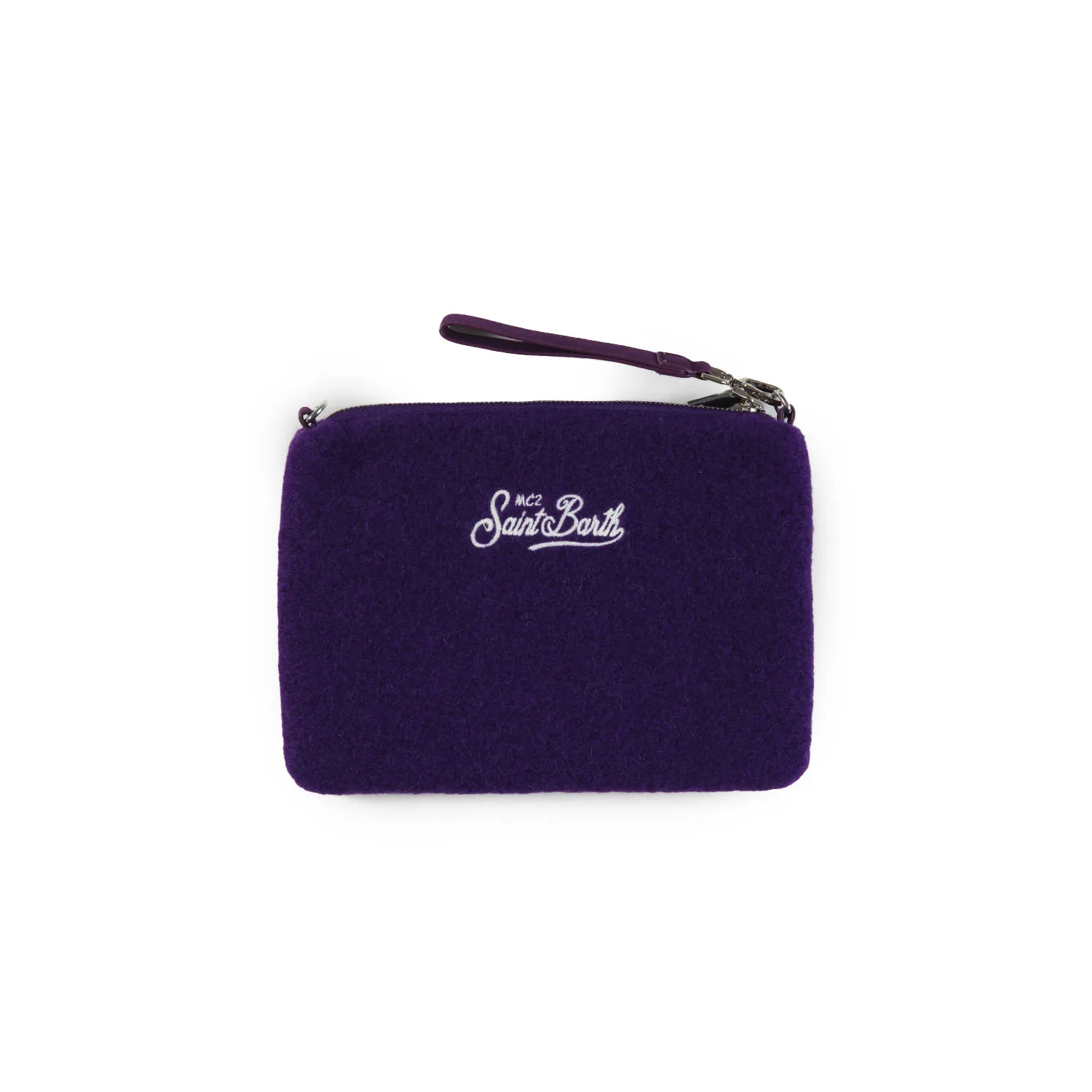 Mc2 Saint Barth Purple Parisienne Handbag With White Logo