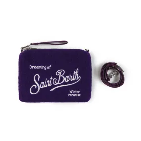 Mc2 Saint Barth Purple Parisienne Handbag With White Logo