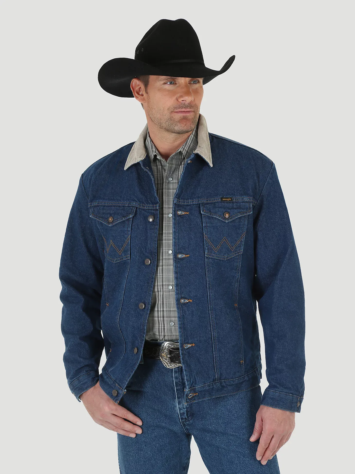 Men's Wrangler Blanket Lined Denim Jacket #74260PW