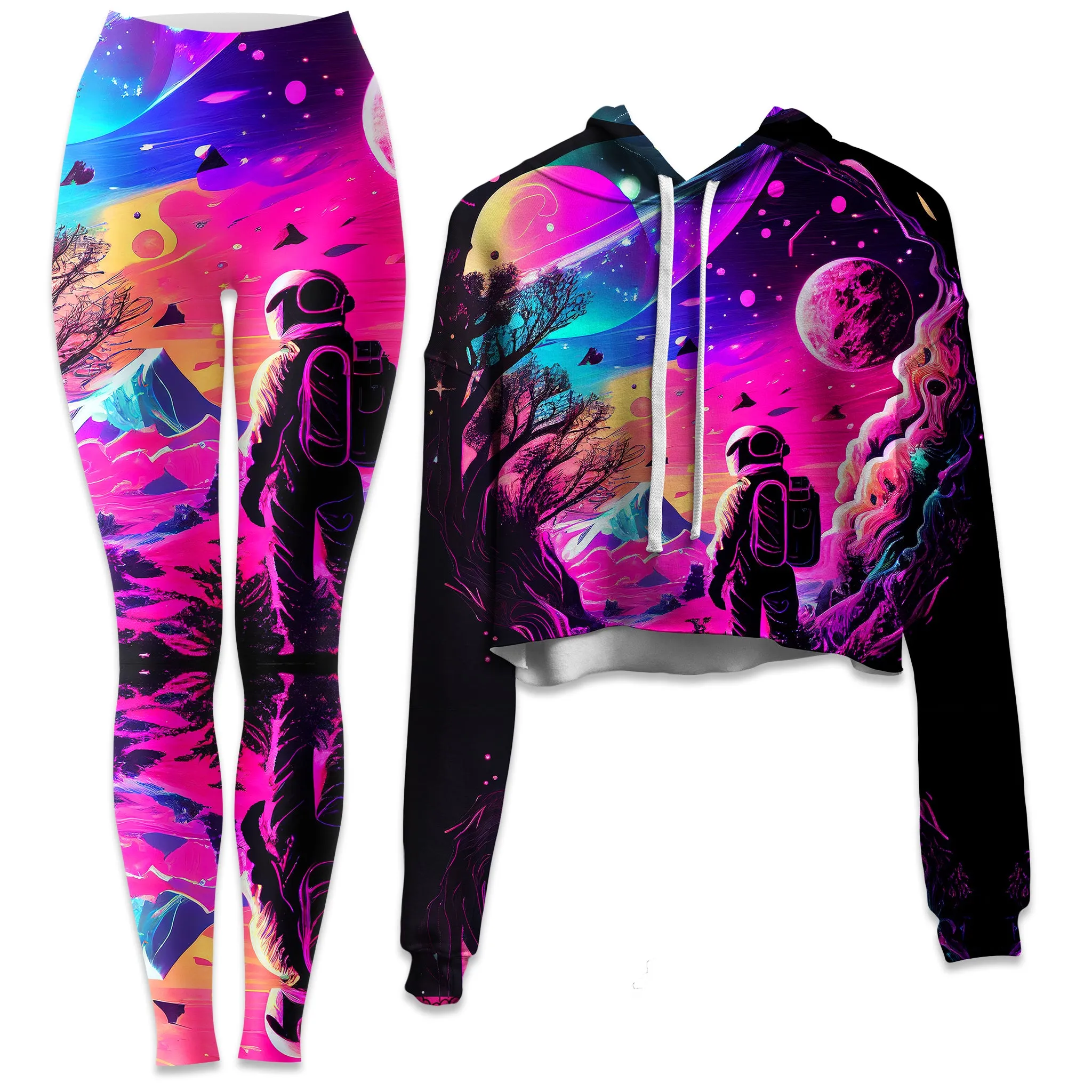 Metasphere Crop Hoodie and Leggings Combo