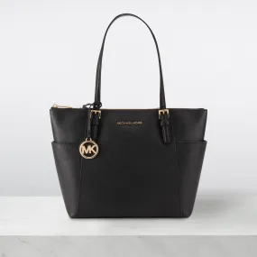 MICHAEL MICHAEL KORS Jet Set East West Saffiano Tote - Black