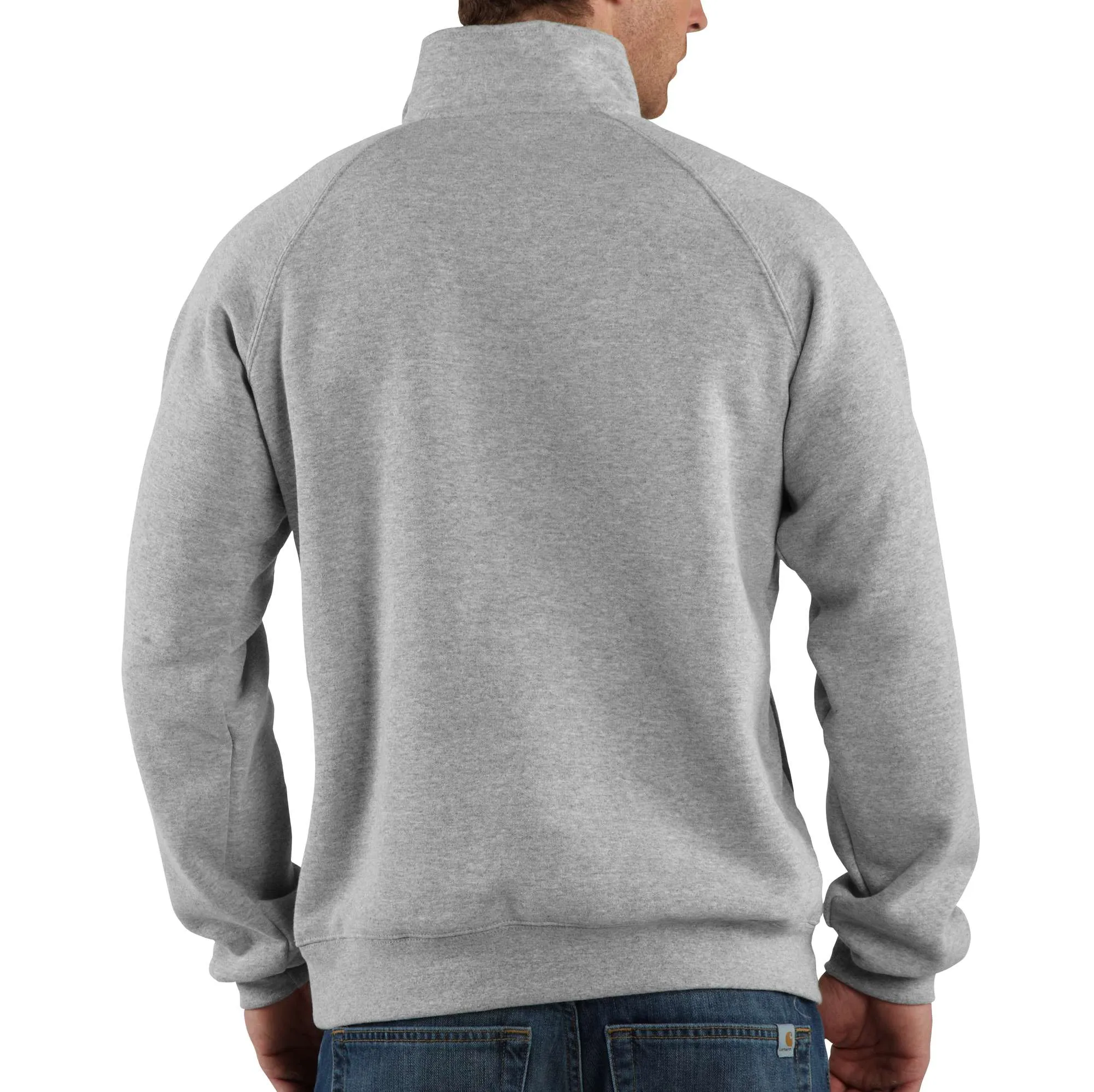 Midweight Quarter-Zip Mock-Neck Sweatshirt