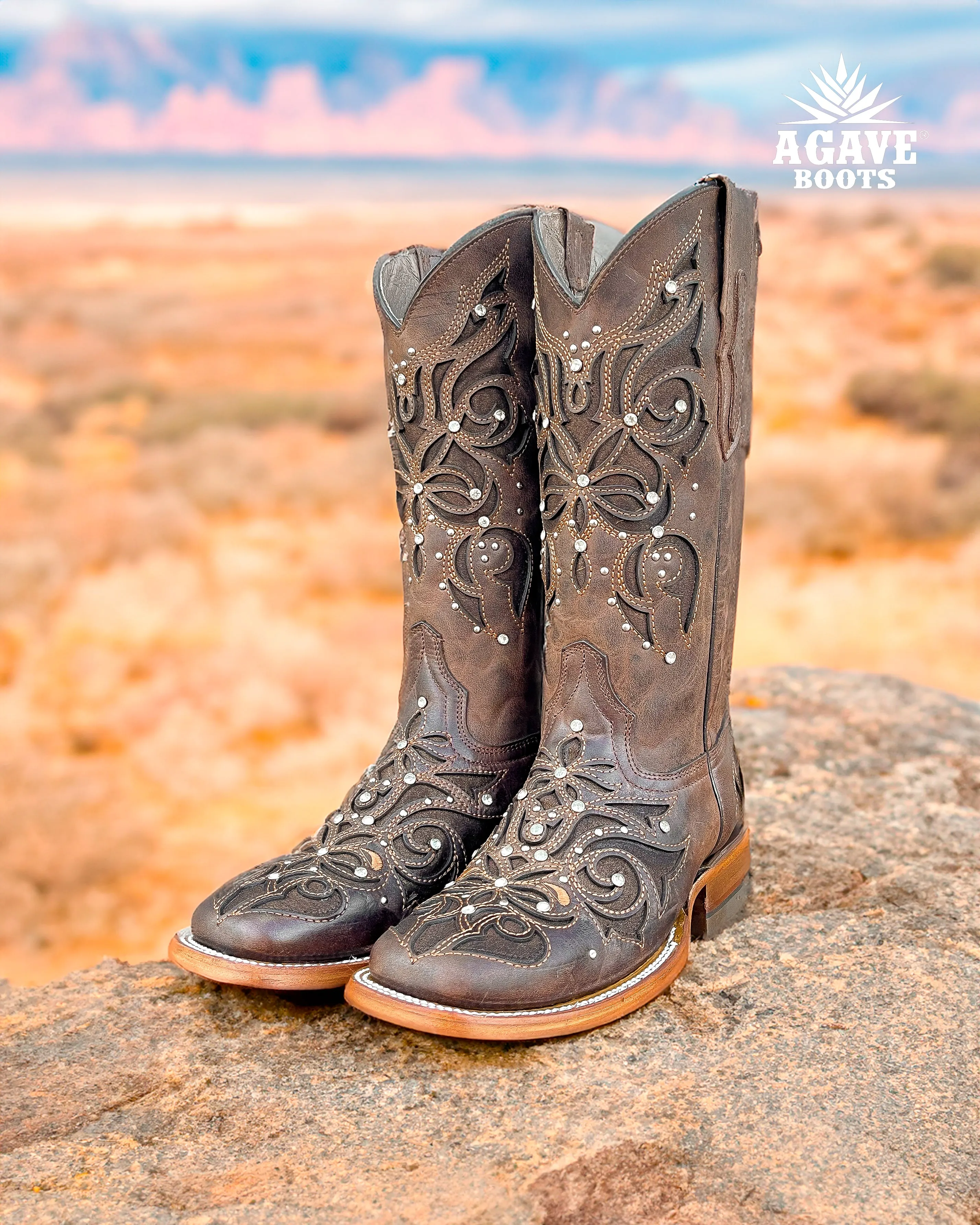 MIRANDA | WOMEN SQUARE TOE COWBOY BOOTS