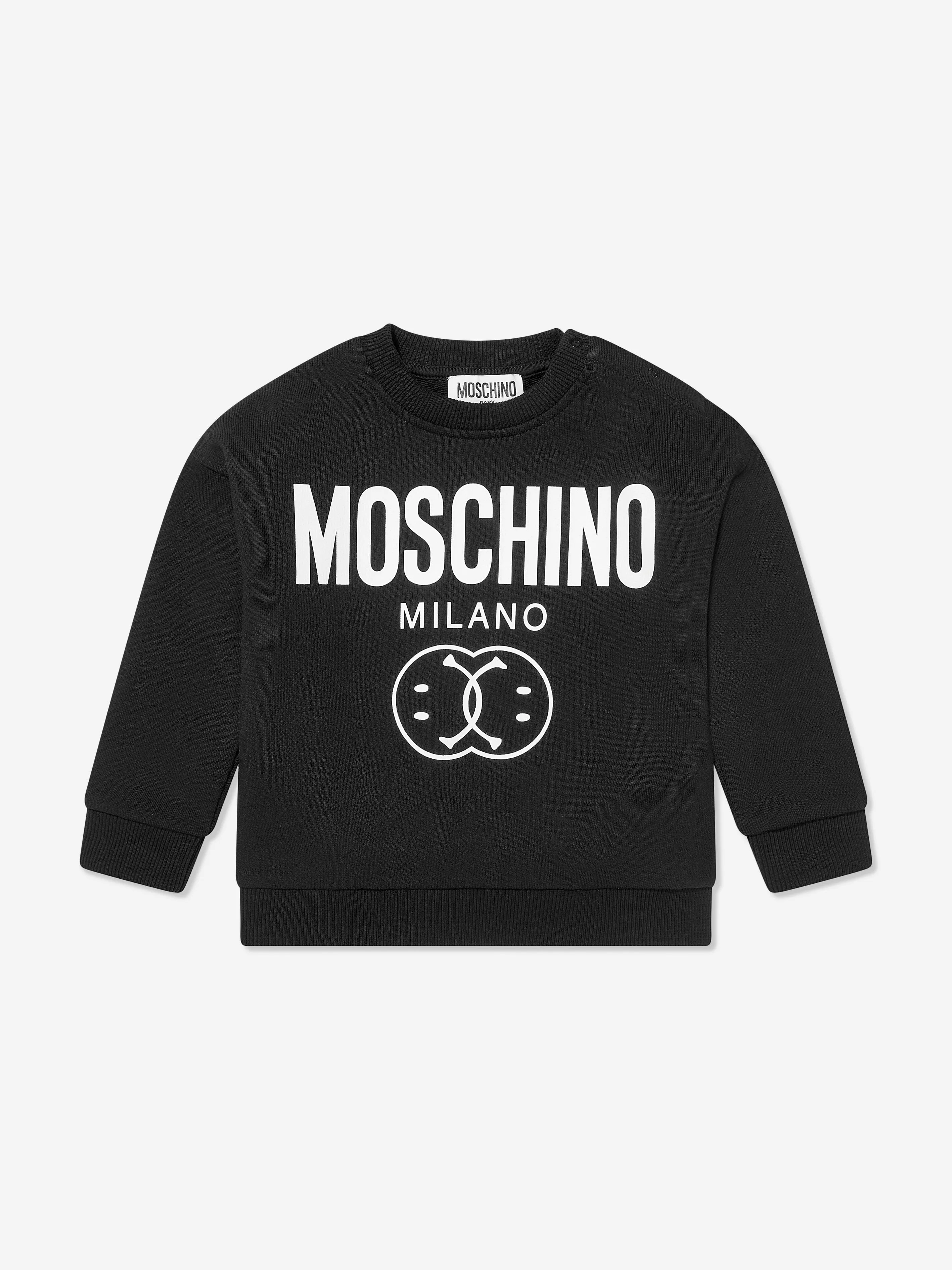 Moschino Baby Boys Milano Logo Tracksuit in Black