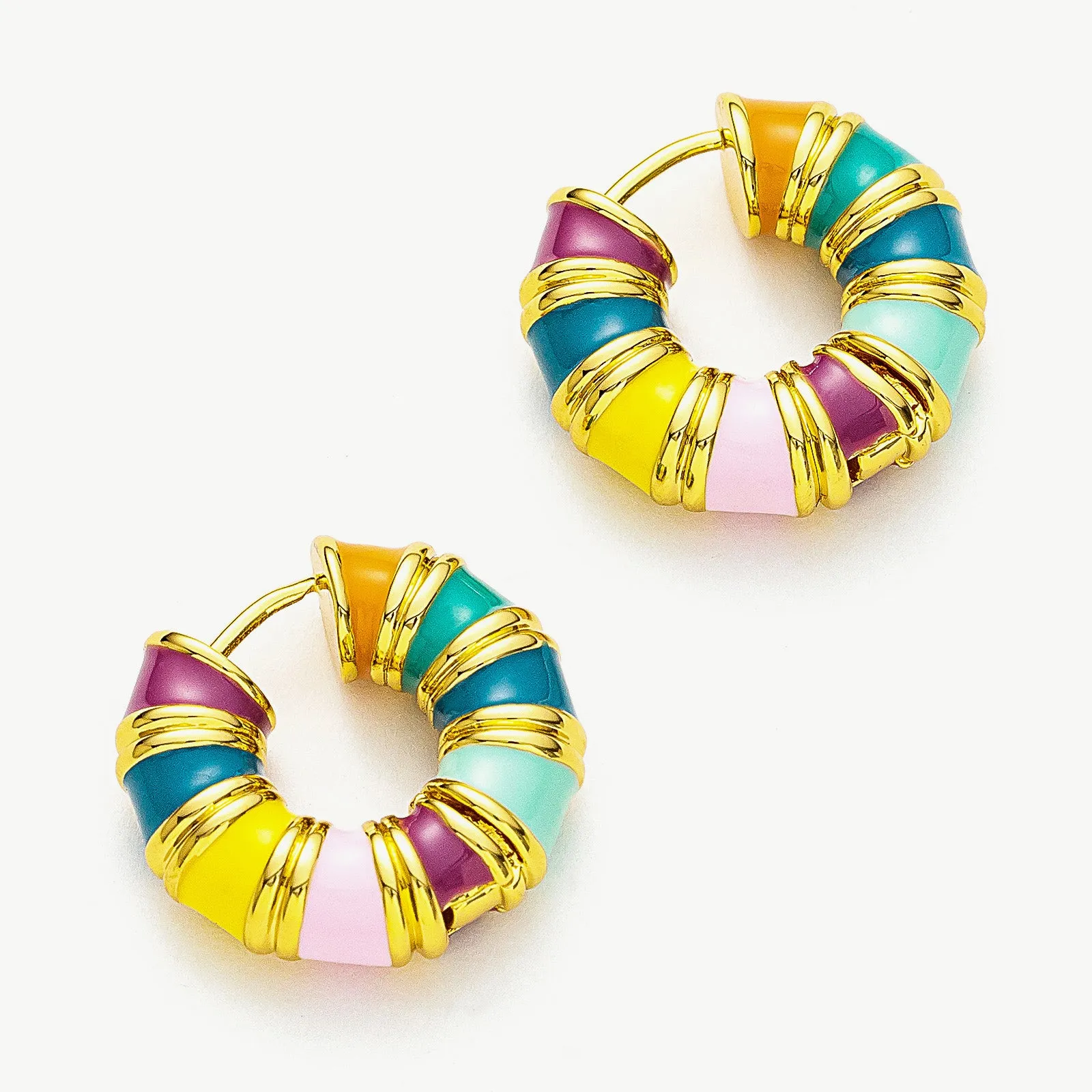 Multicolor Hoop Earrings