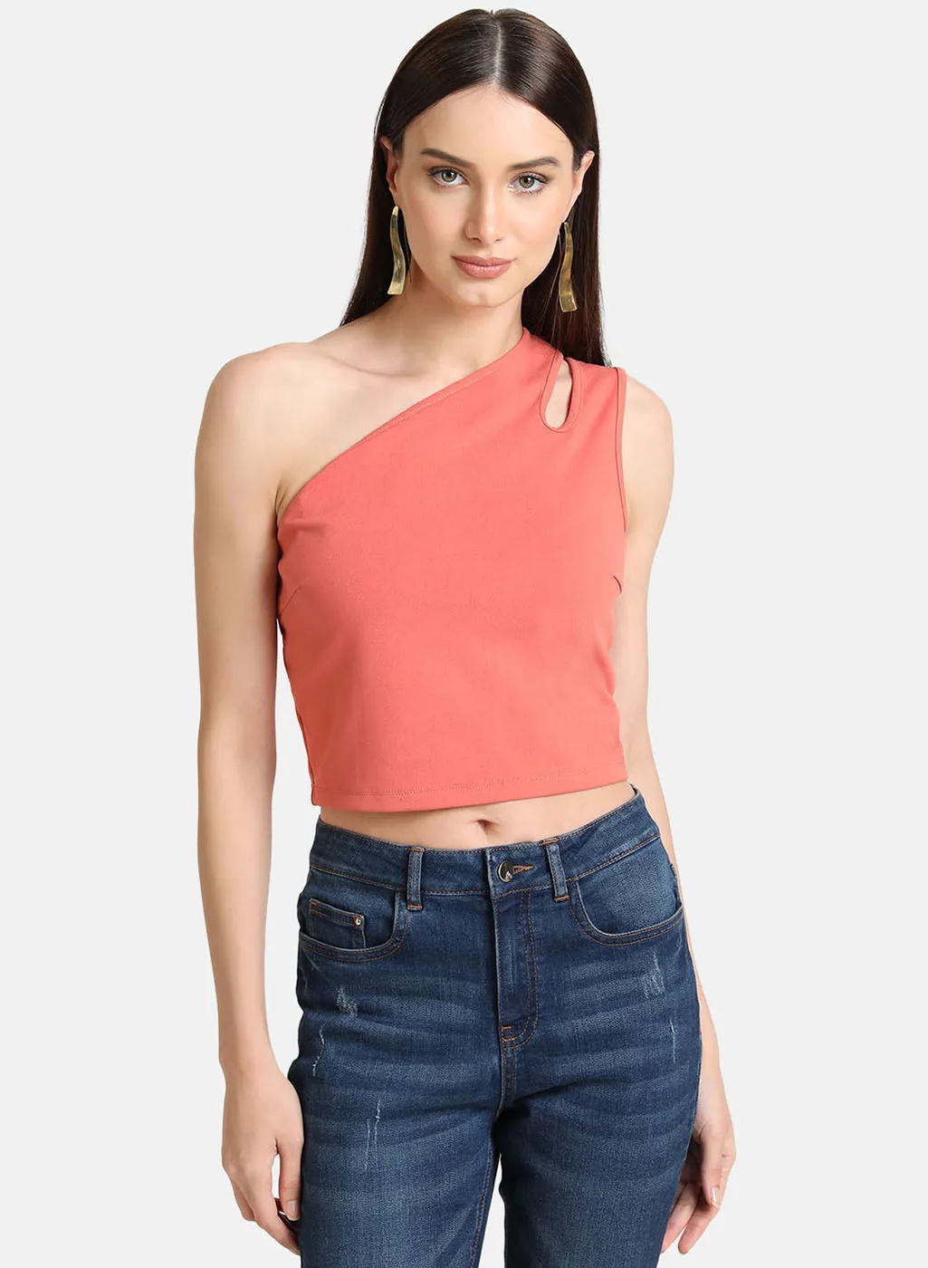 One Shoulder Crop Top