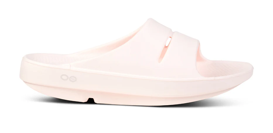 Oofos Women’s OOahh Sport Slide Sandals-Blush