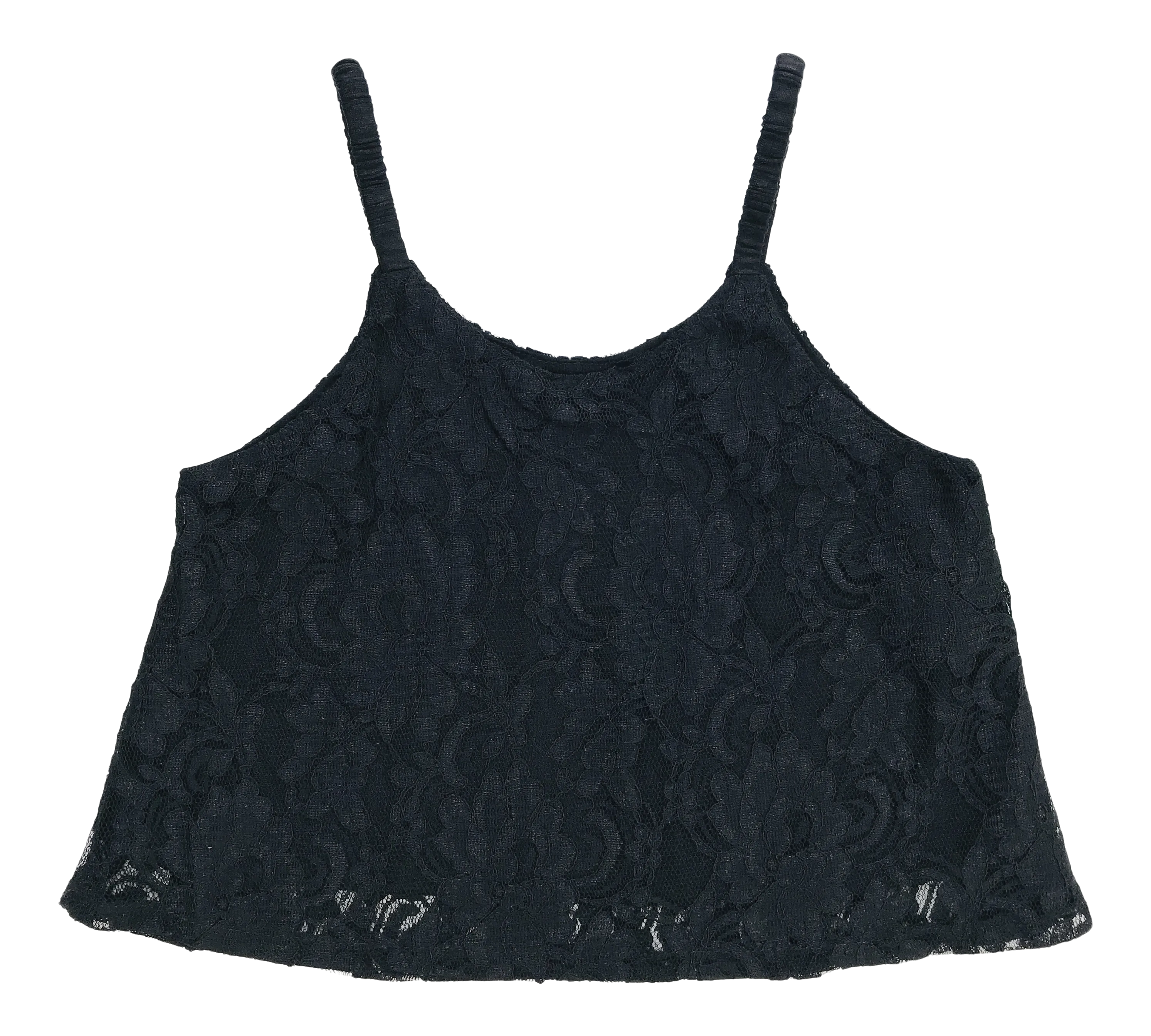 [OUTLET] DOLLY by Le Petit Tom  LACY SPAGHETTI TOP black