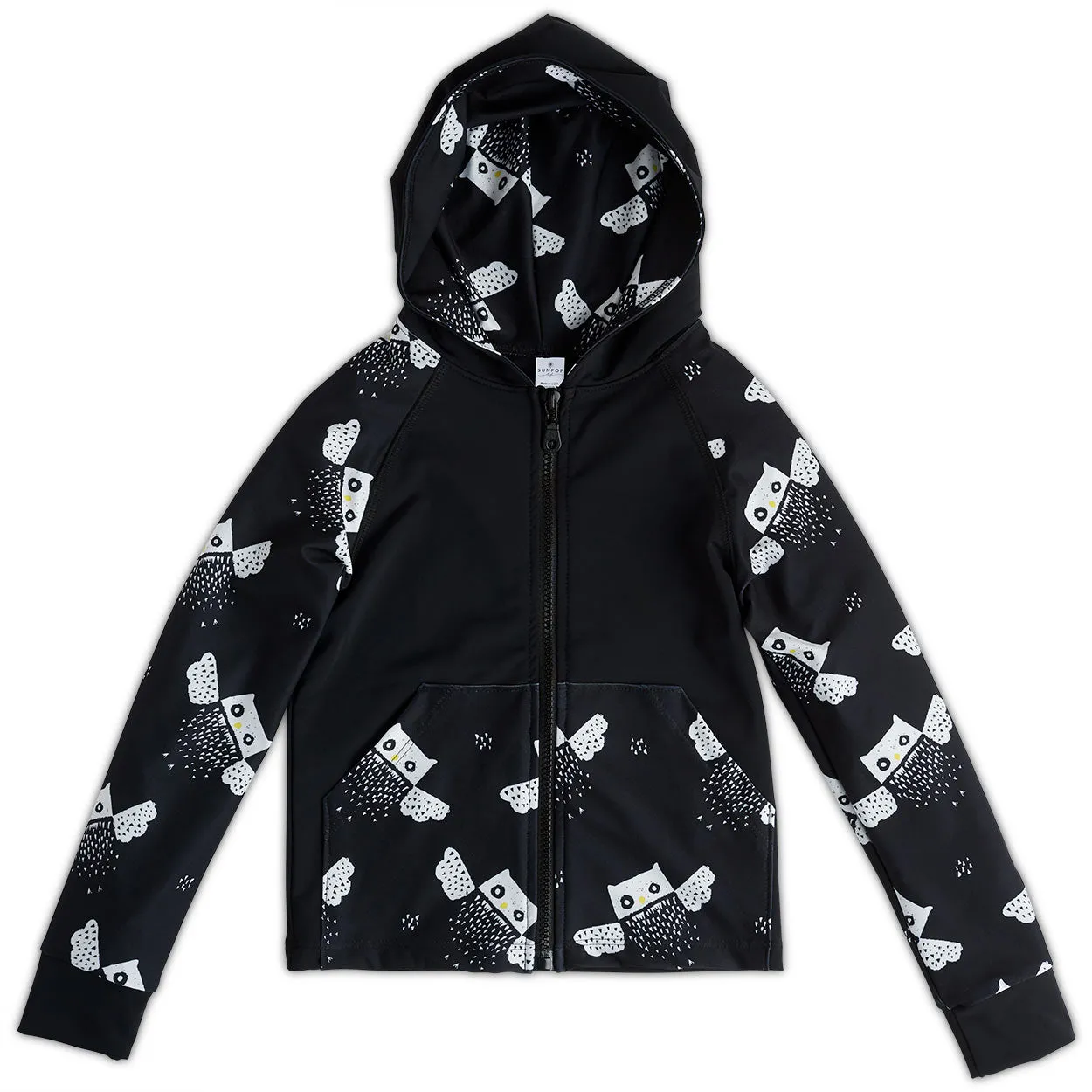 Owls Zip Up Hoodie UPF 50+