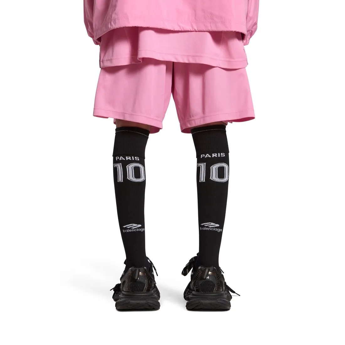      Paris Soccer High Socks in Black 