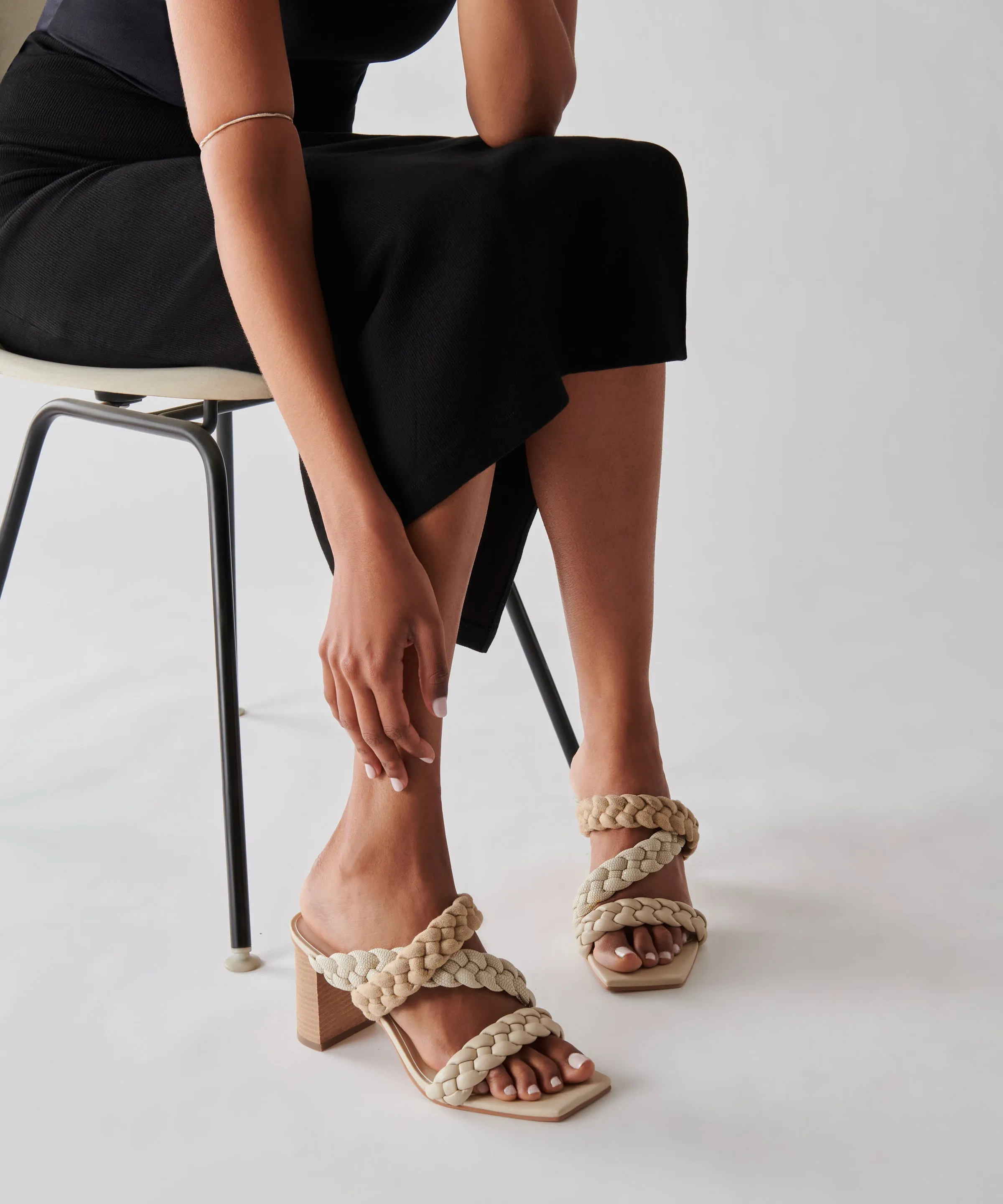 PARTHA HEELS IN IVORY MULTI STELLA - re:vita