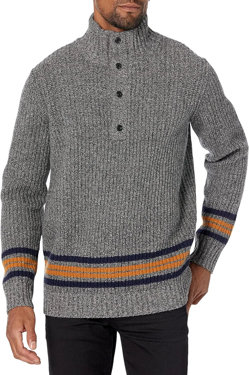 Pendleton Camp Stripe Henley Sweater