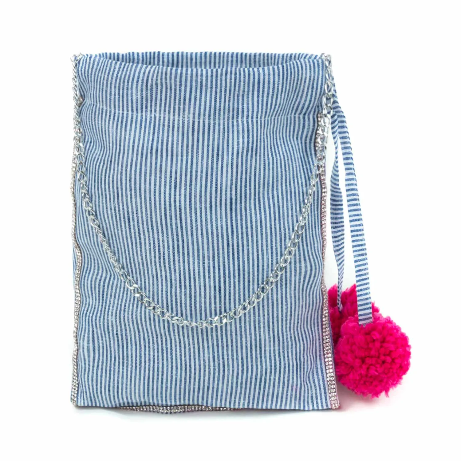 Piccolaludo Handbag With Pom Poms For Girls