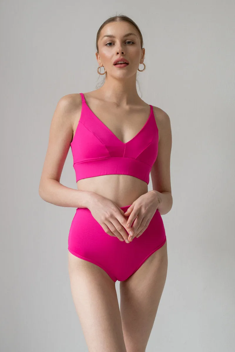 Pole Addict Lena Basic Top - Neon Pink