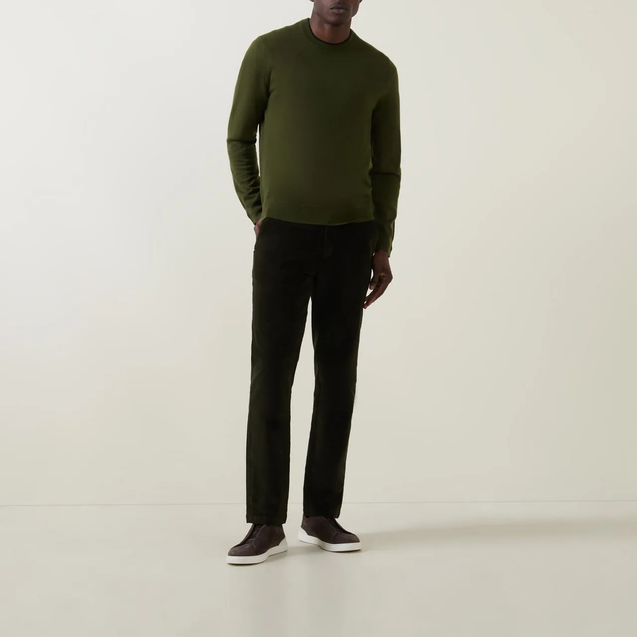 PS PAUL SMITH Embroidered Logo Sweater - Olive