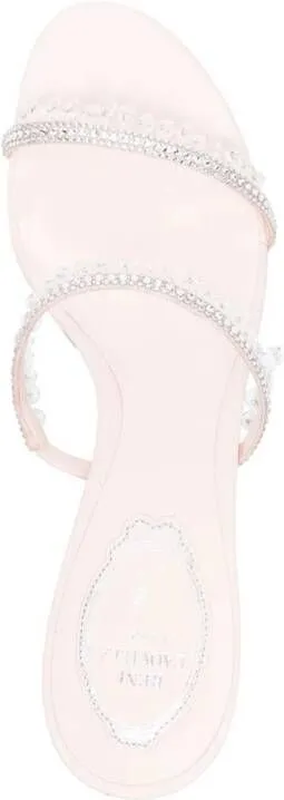 René Caovilla Chandelier 80mm sandals Pink