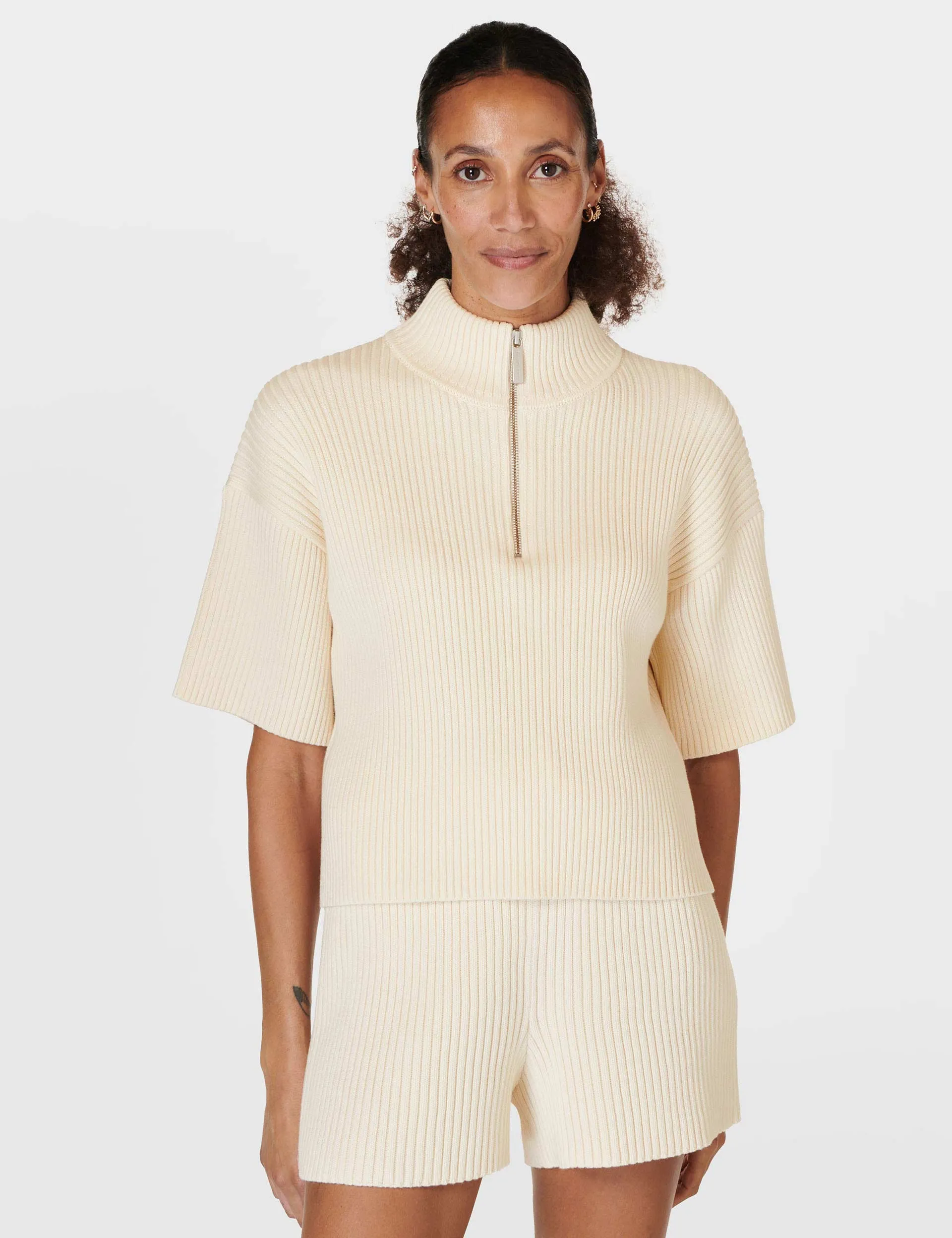 Retreat Rib Sweater - Studio White