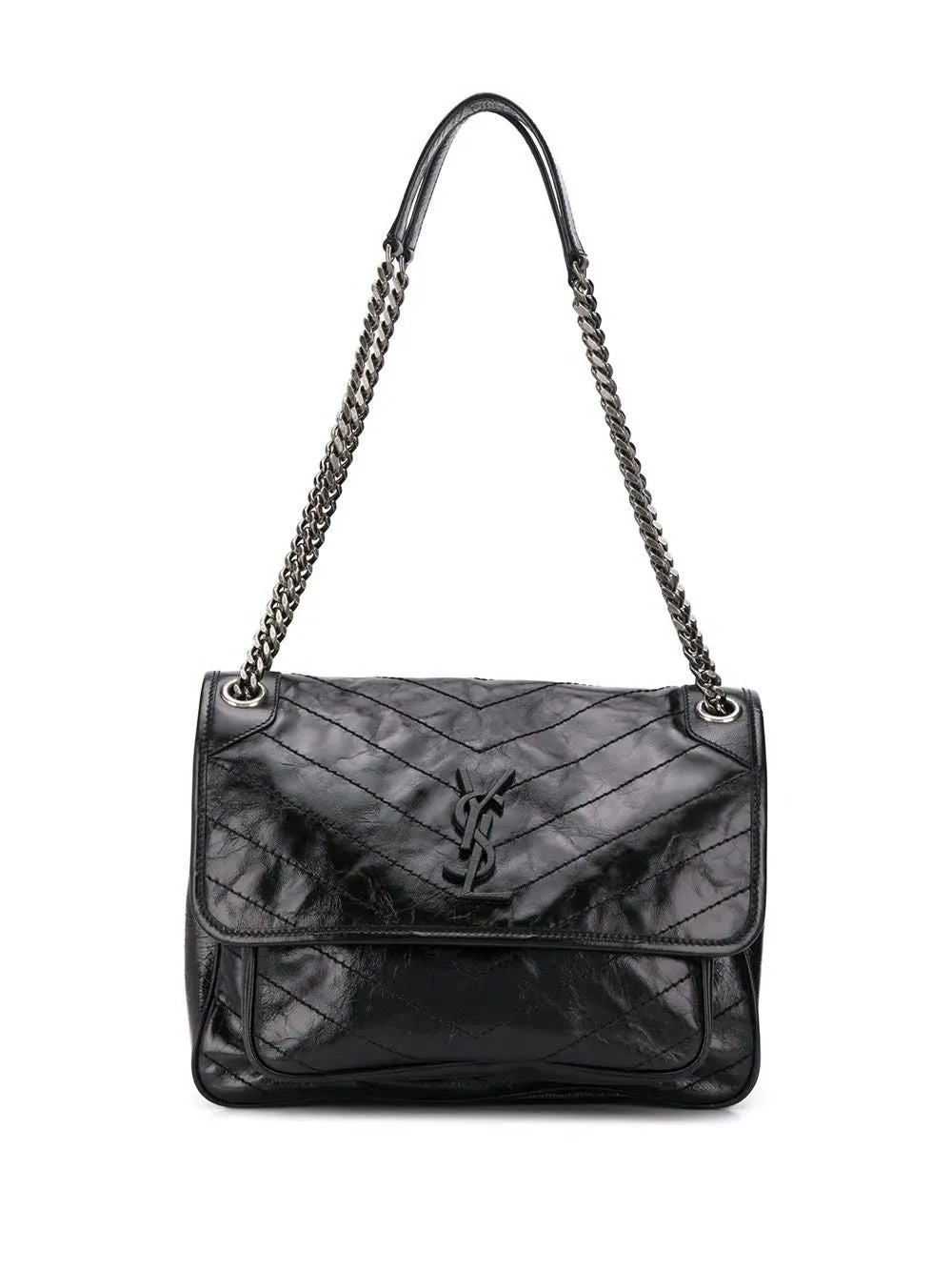 SAINT LAURENT Elegant Black Medium Niki Shoulder Handbag