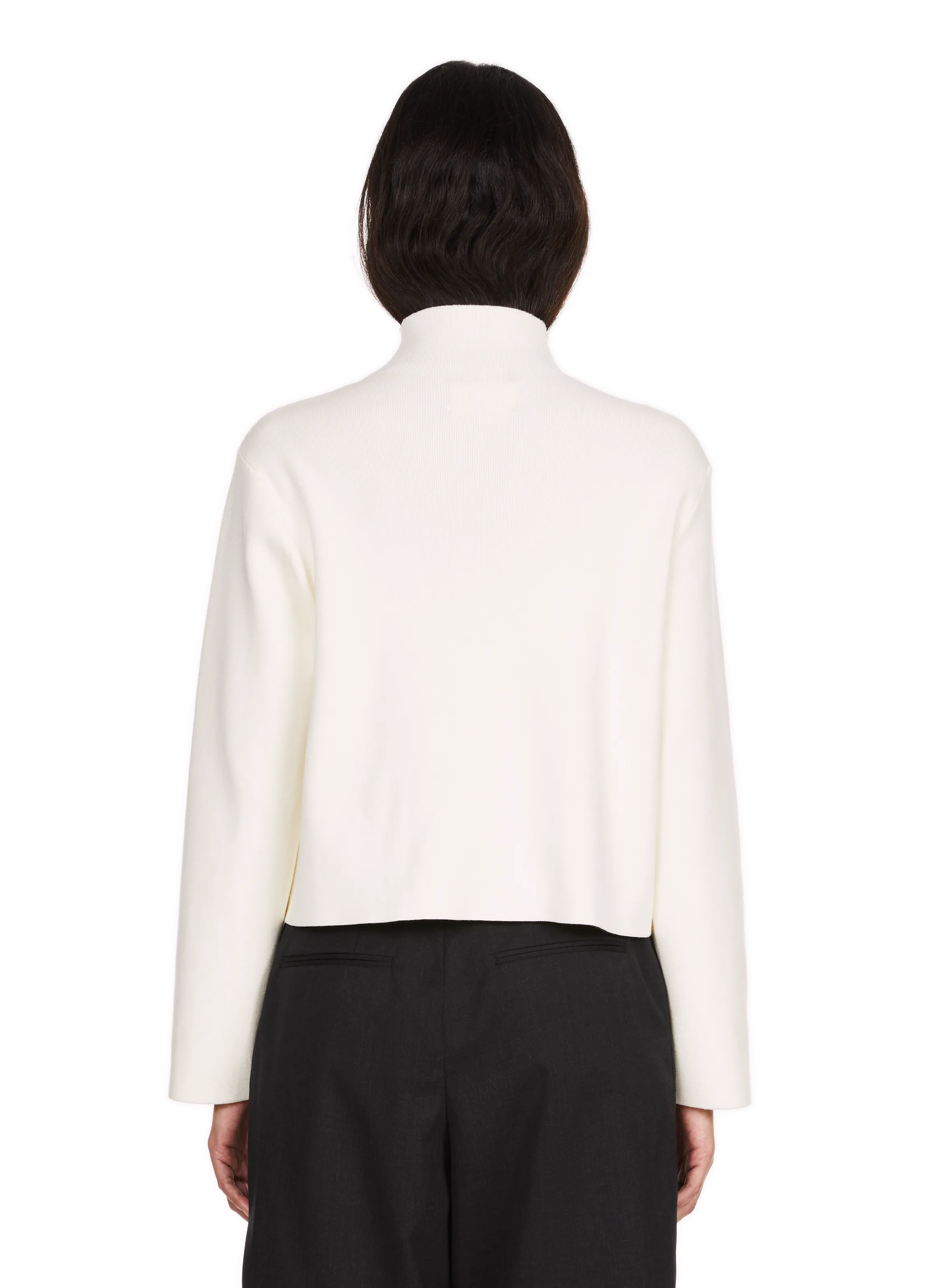 Saison 1865  Short high-neck sweater - Beige