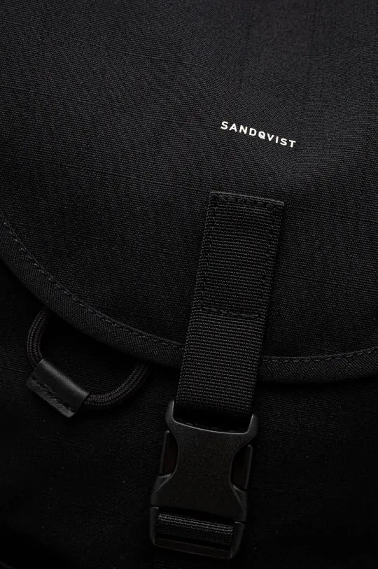 Sandqvist backpack Everyday Rucksack black color smooth SQA2449