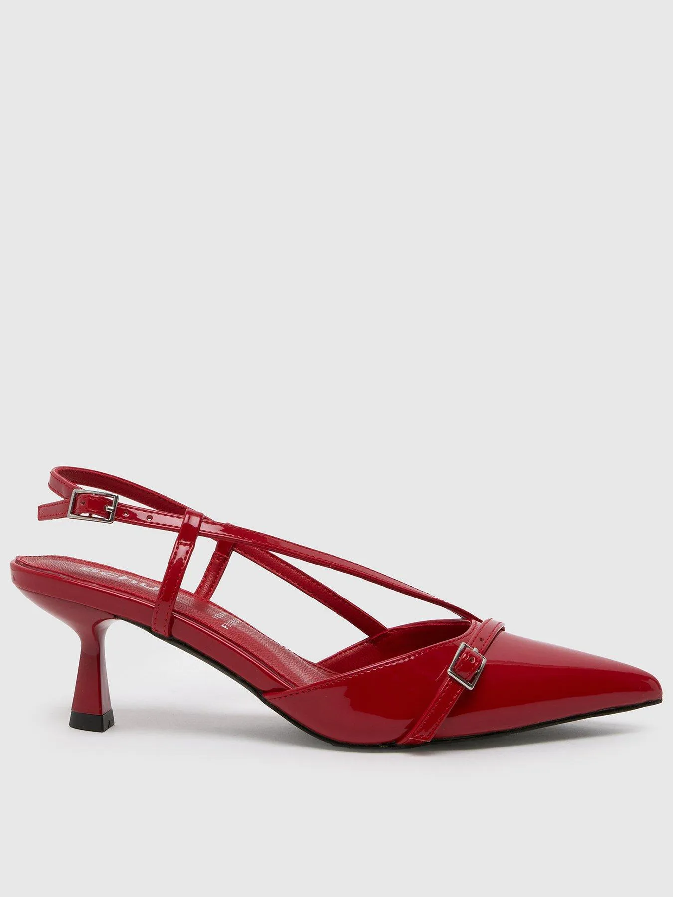 Schuh Sidney Sling Back Heels - Red