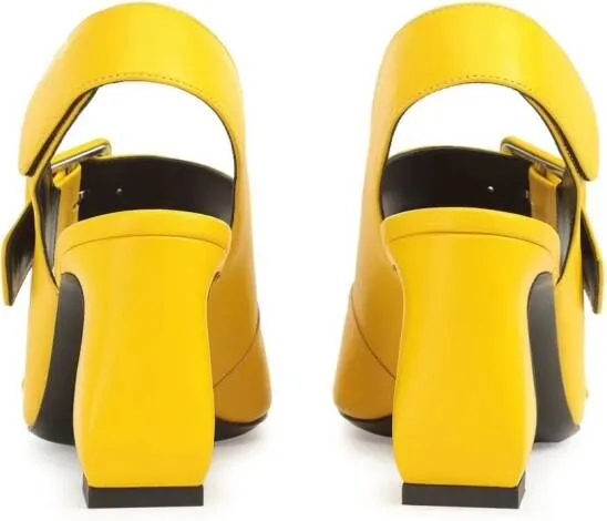 Sergio Rossi SI Rossi 80mm suede sandals Yellow