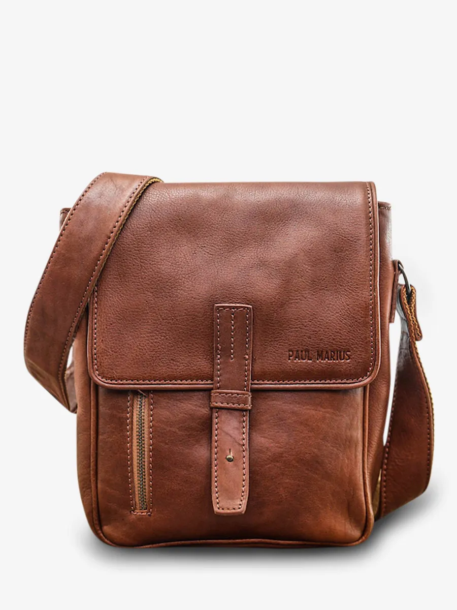 shoulder bags for men Brown - L'Aventurier Oil Brown | PAUL MARIUS