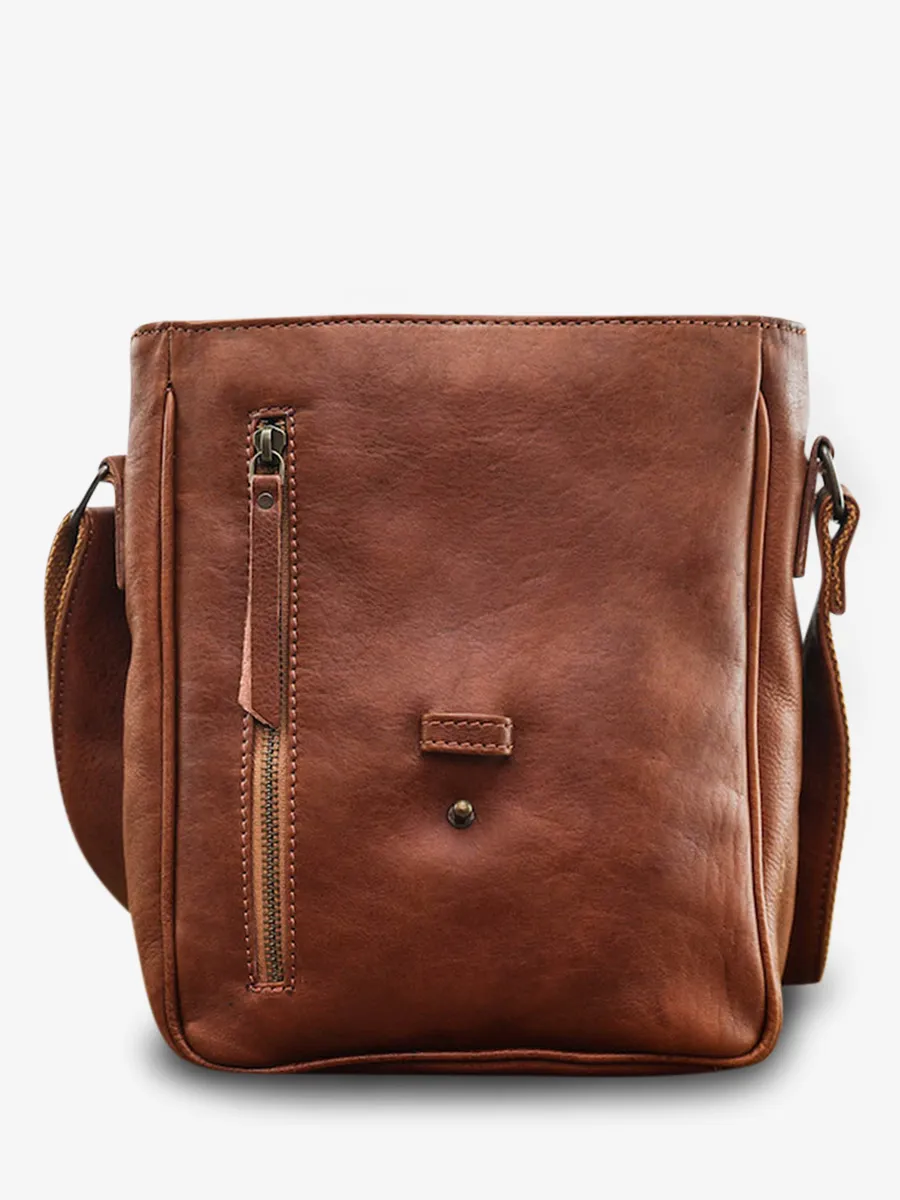 shoulder bags for men Brown - L'Aventurier Oil Brown | PAUL MARIUS