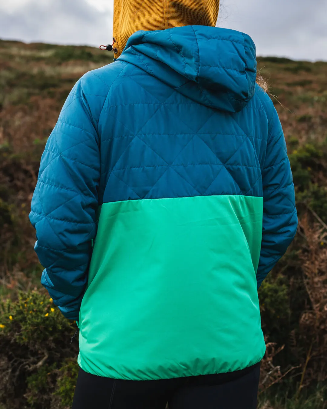 Singletrack Recycled Thermore Insulated Jacket - Corsair Blue/ Jungle Green