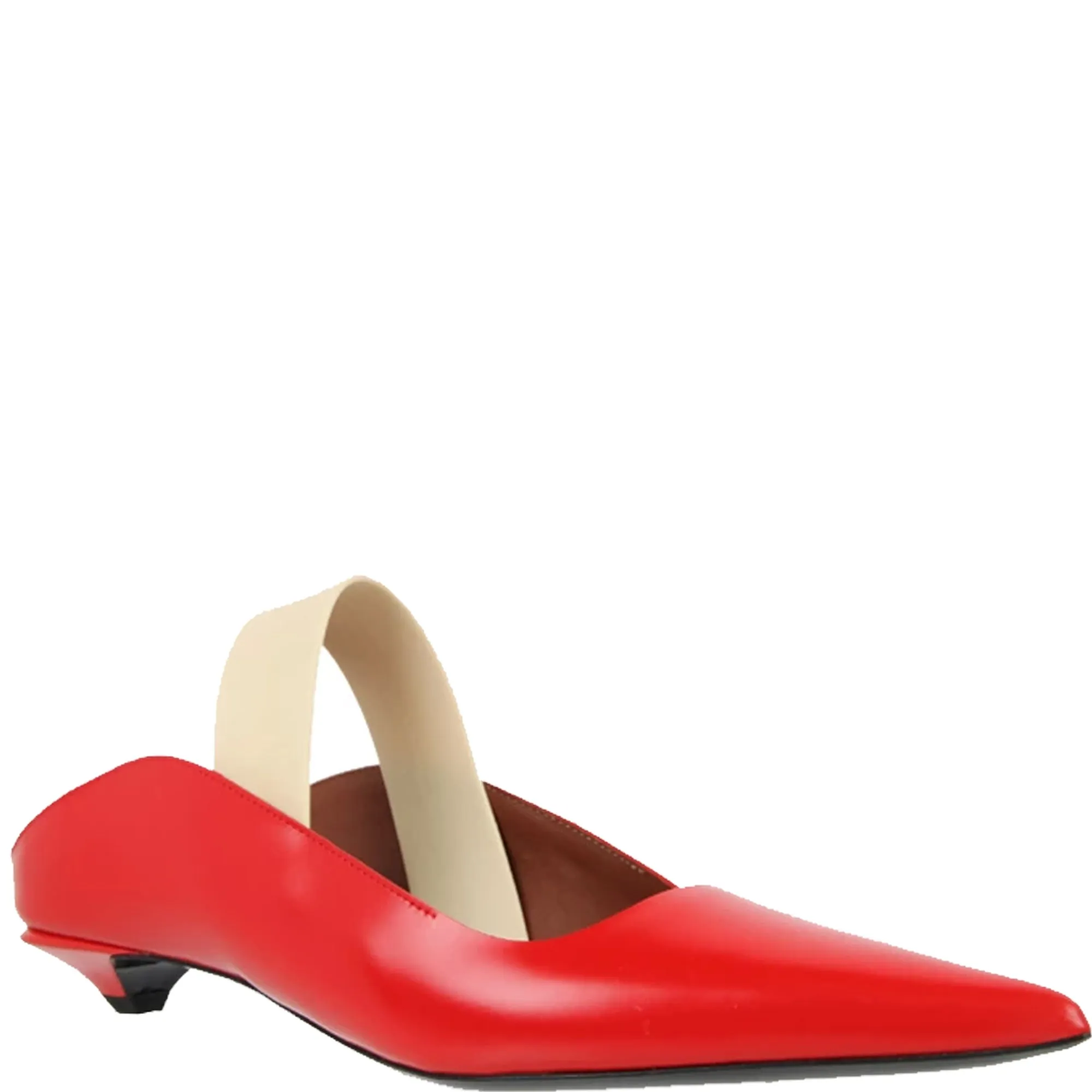 Slingback Wave Pump Nappa, Cherry