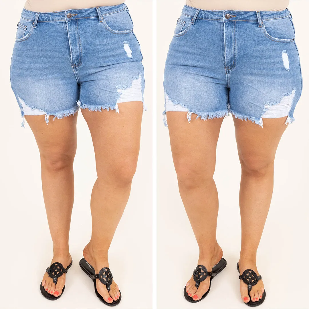 Stay Original Shorts, Medium Wash