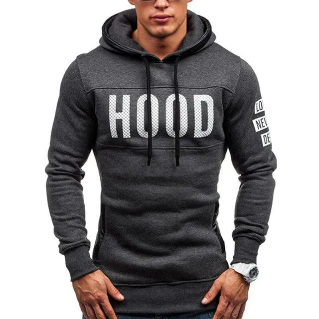 Sweatshirts Men    Slim hoodies men Warm Pullover Sweatshirt Hooded Outwear Tops Male sudaderas hombre &23 GS