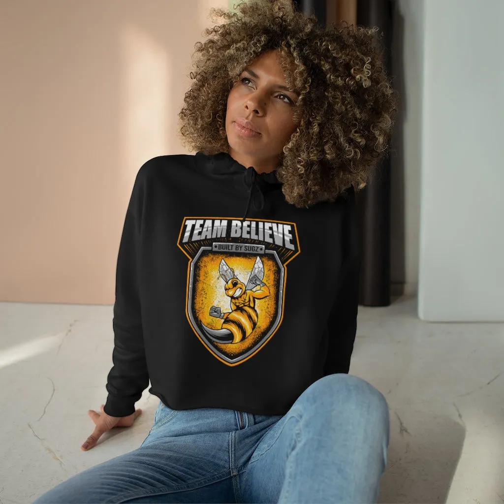 Team Believe Crop Hoodie