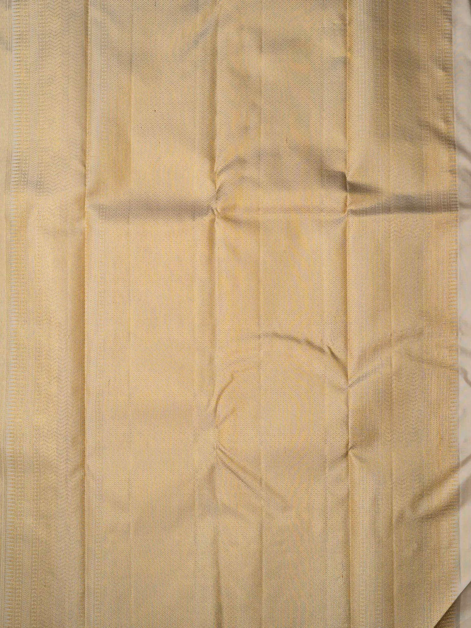 The Bare Beige Lotus Weave Kanjeevaram