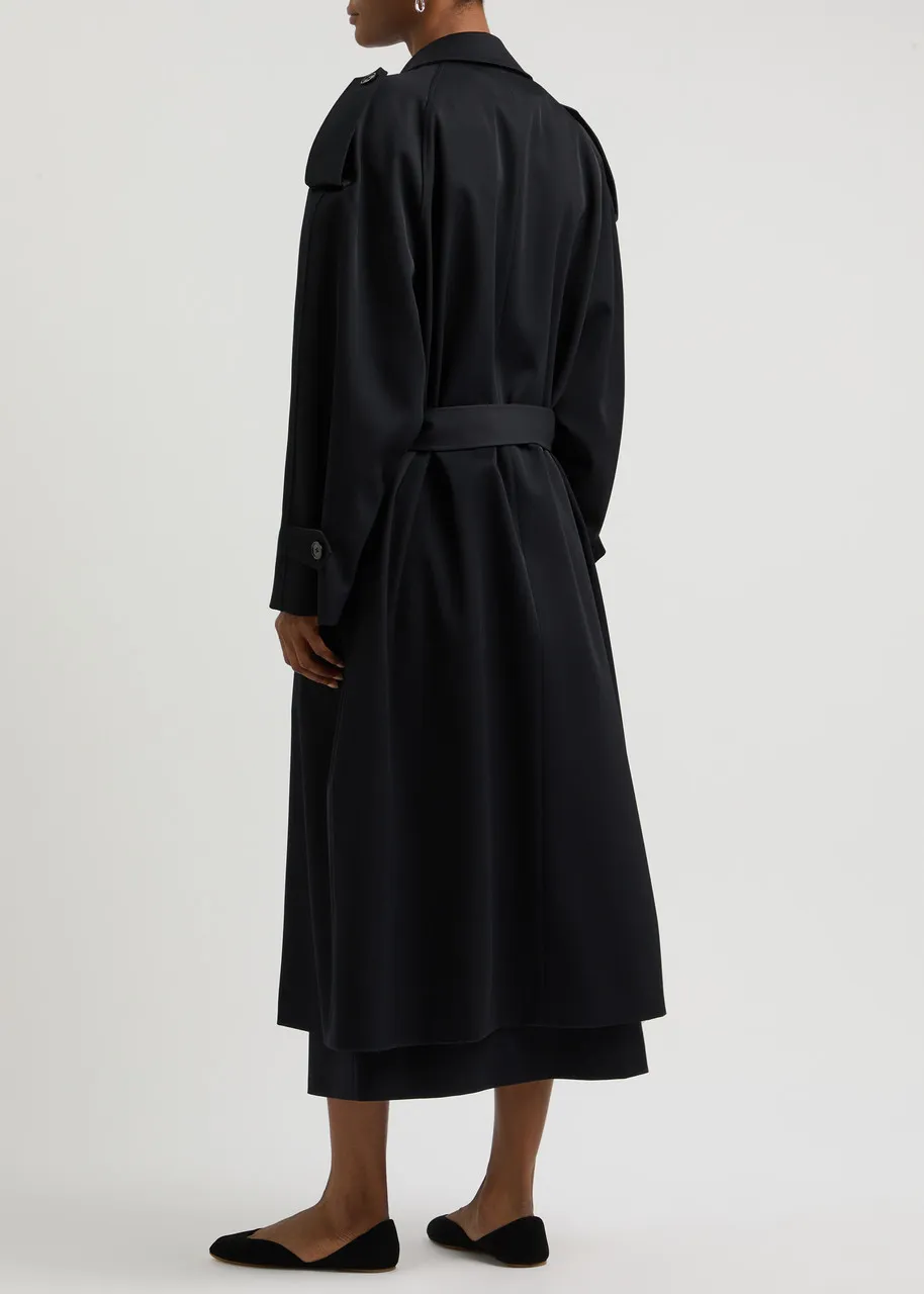 THE ROW Denver wool trench coat 
                         
                     
                