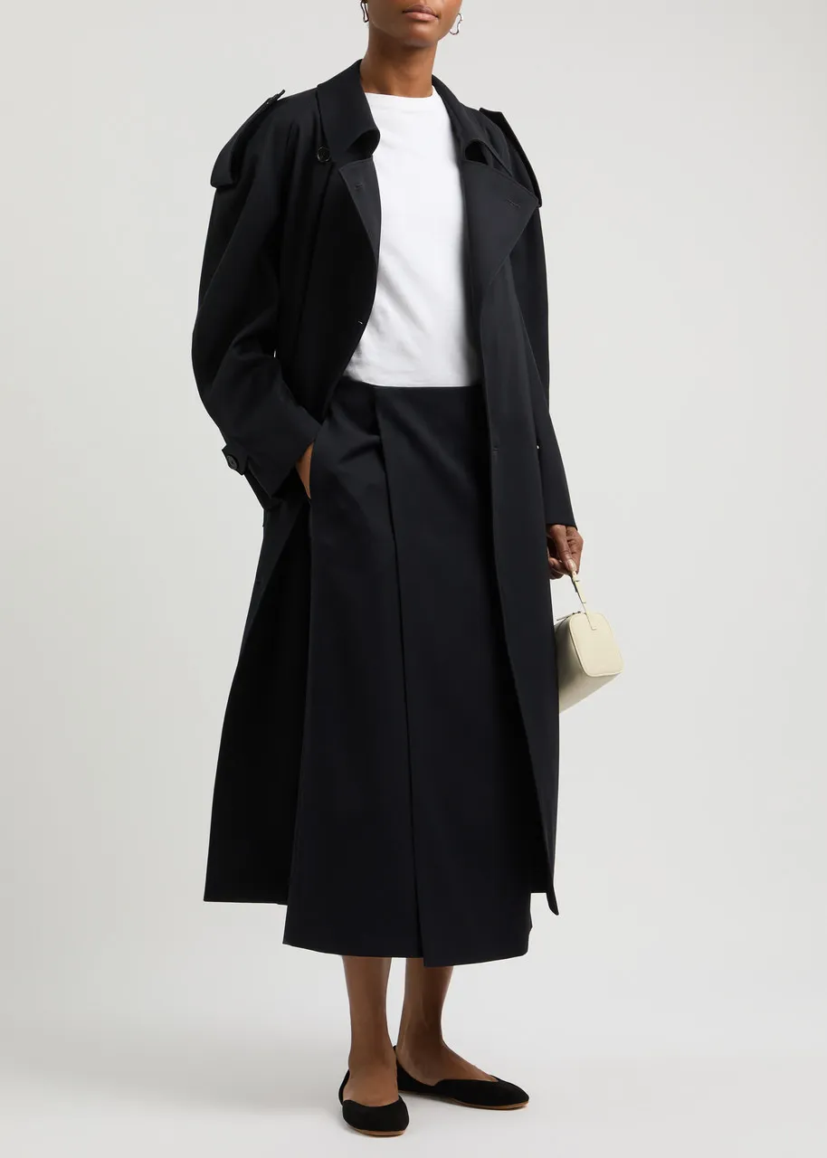 THE ROW Denver wool trench coat 
                         
                     
                