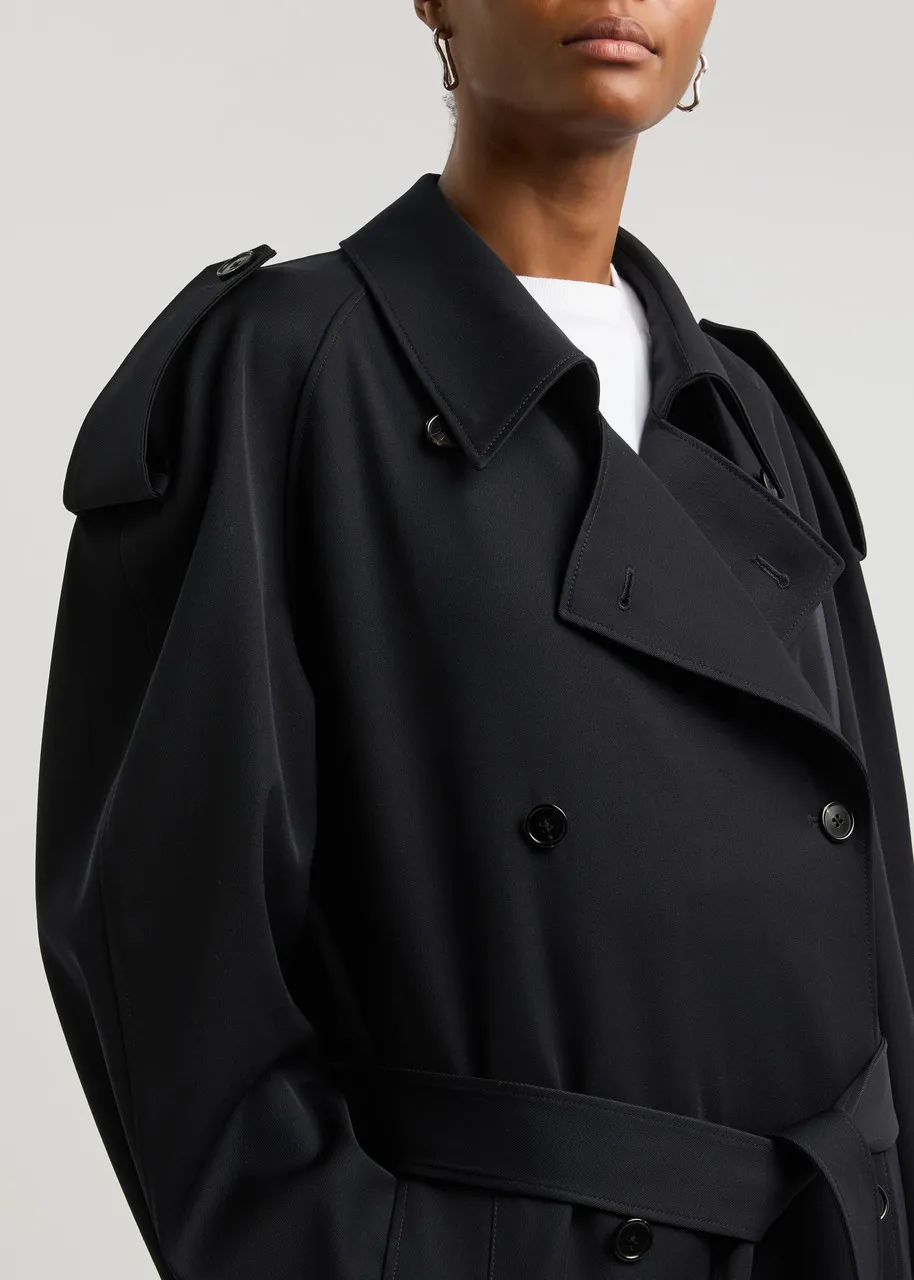 THE ROW Denver wool trench coat 
                         
                     
                