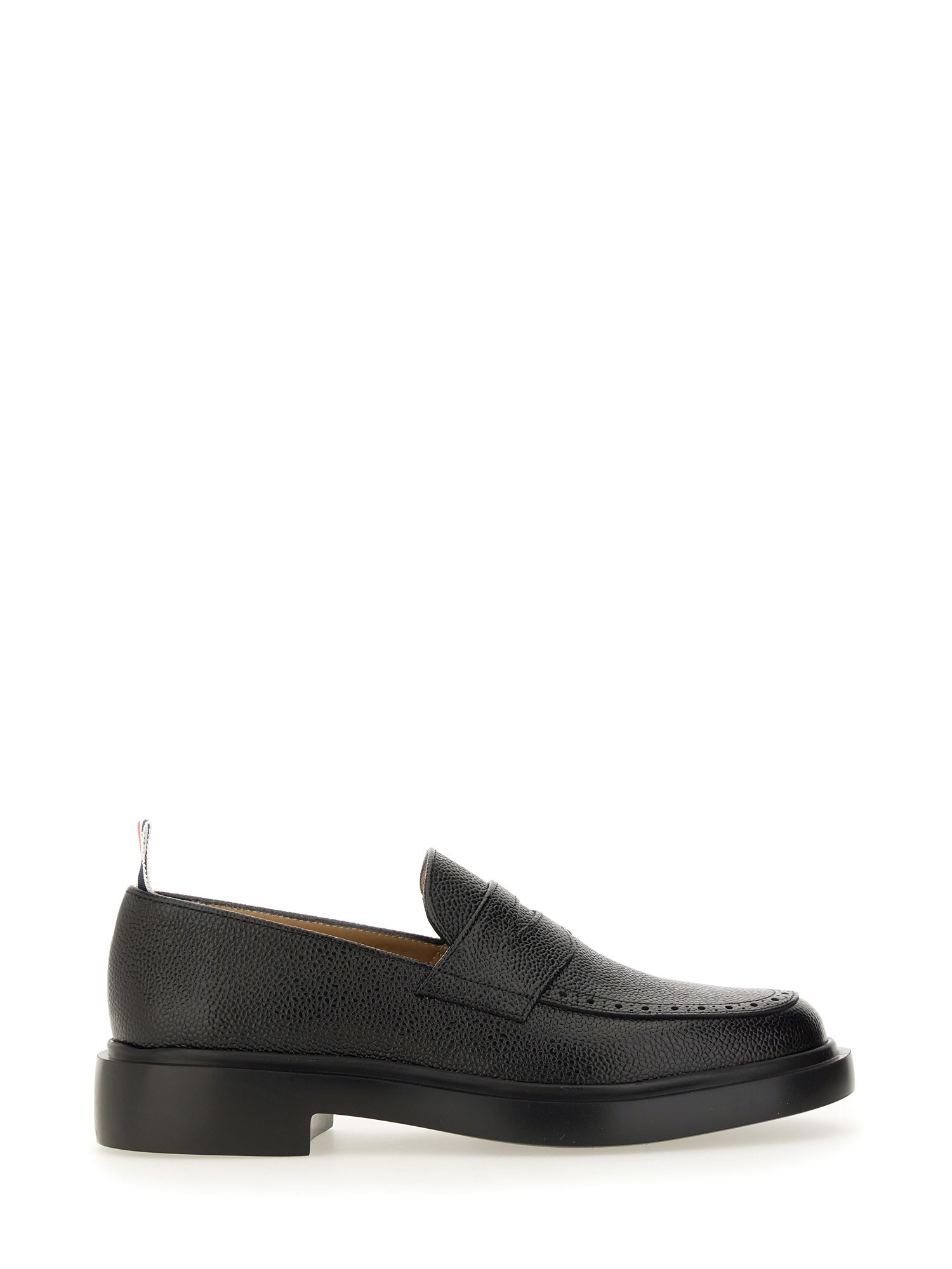 THOM BROWNE    LEATHER PENNY LOAFER