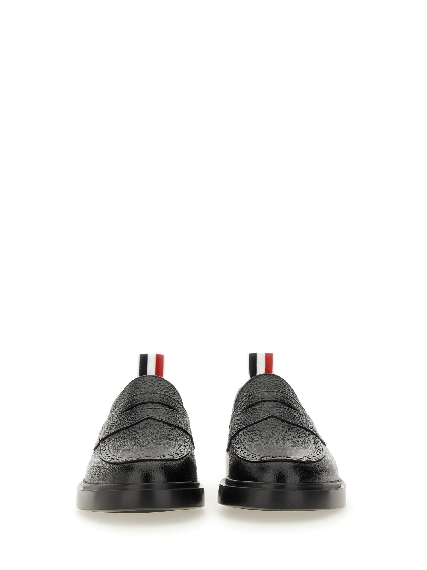 THOM BROWNE    LEATHER PENNY LOAFER