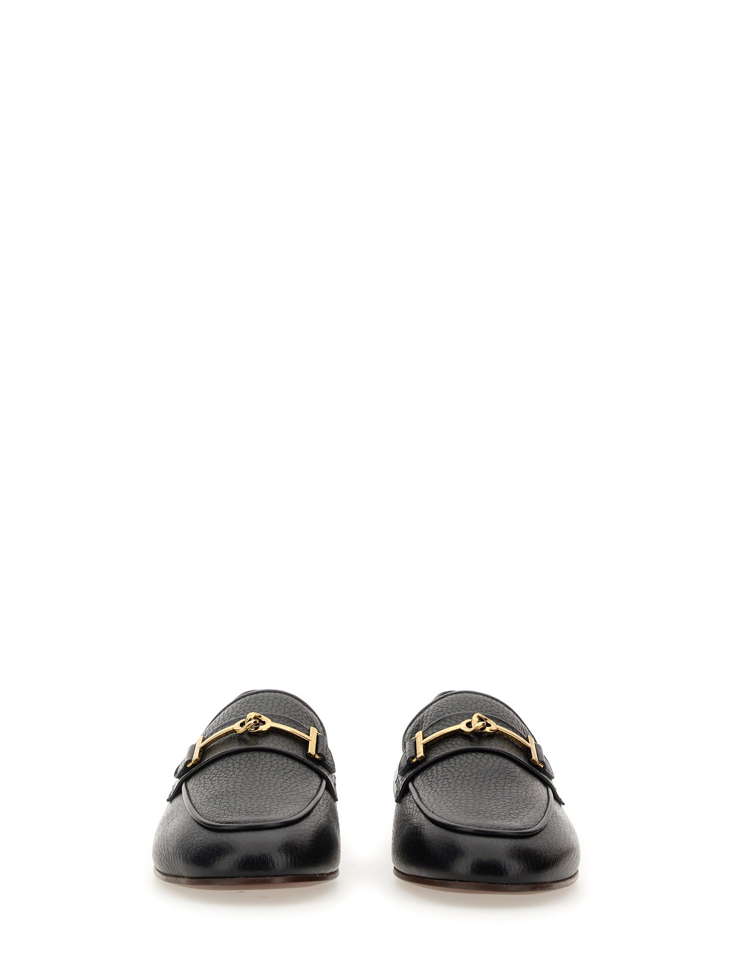 TOD'S    LEATHER T RING LOAFER