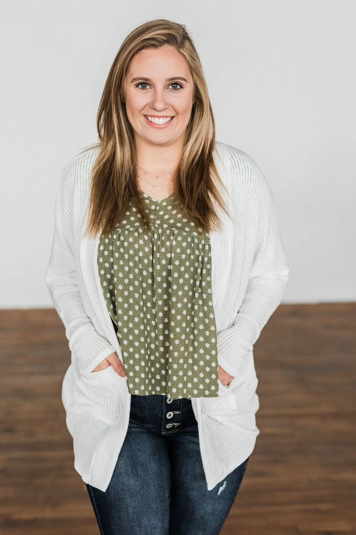 Wander Through The Wildflowers Blouse- Olive