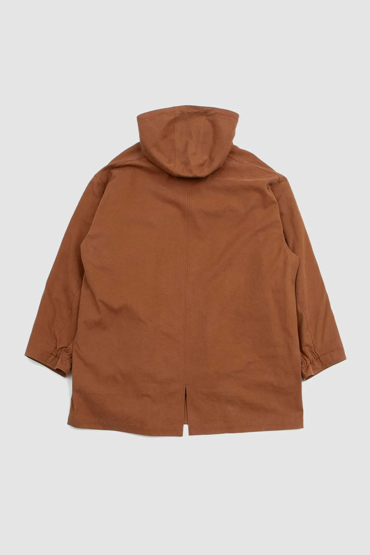 Washed Heavy Canvas Liner Coat - Brown