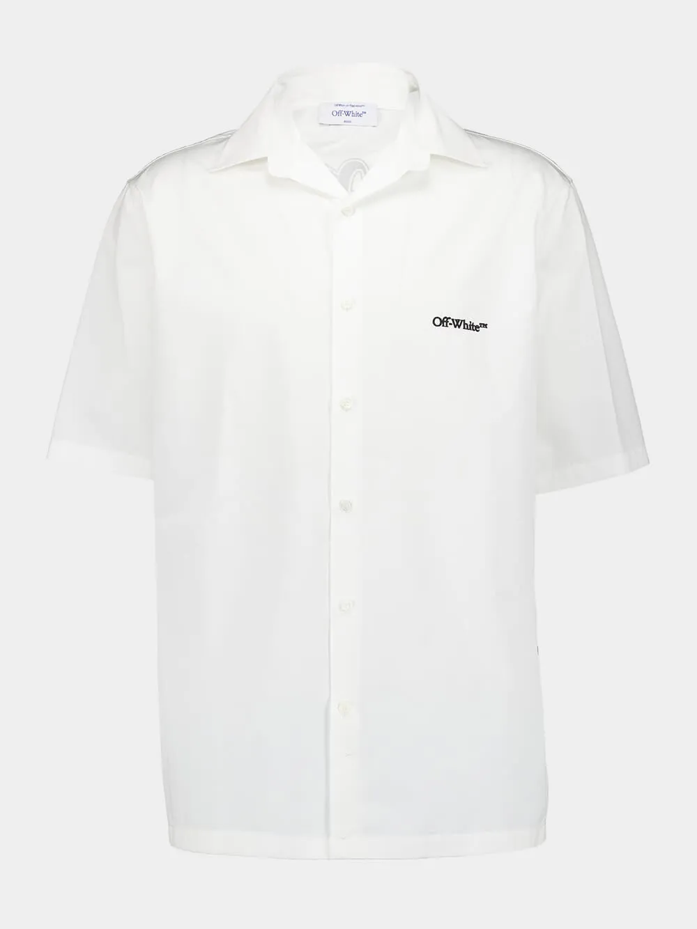 White Gothic Arrow Bowling Shirt
