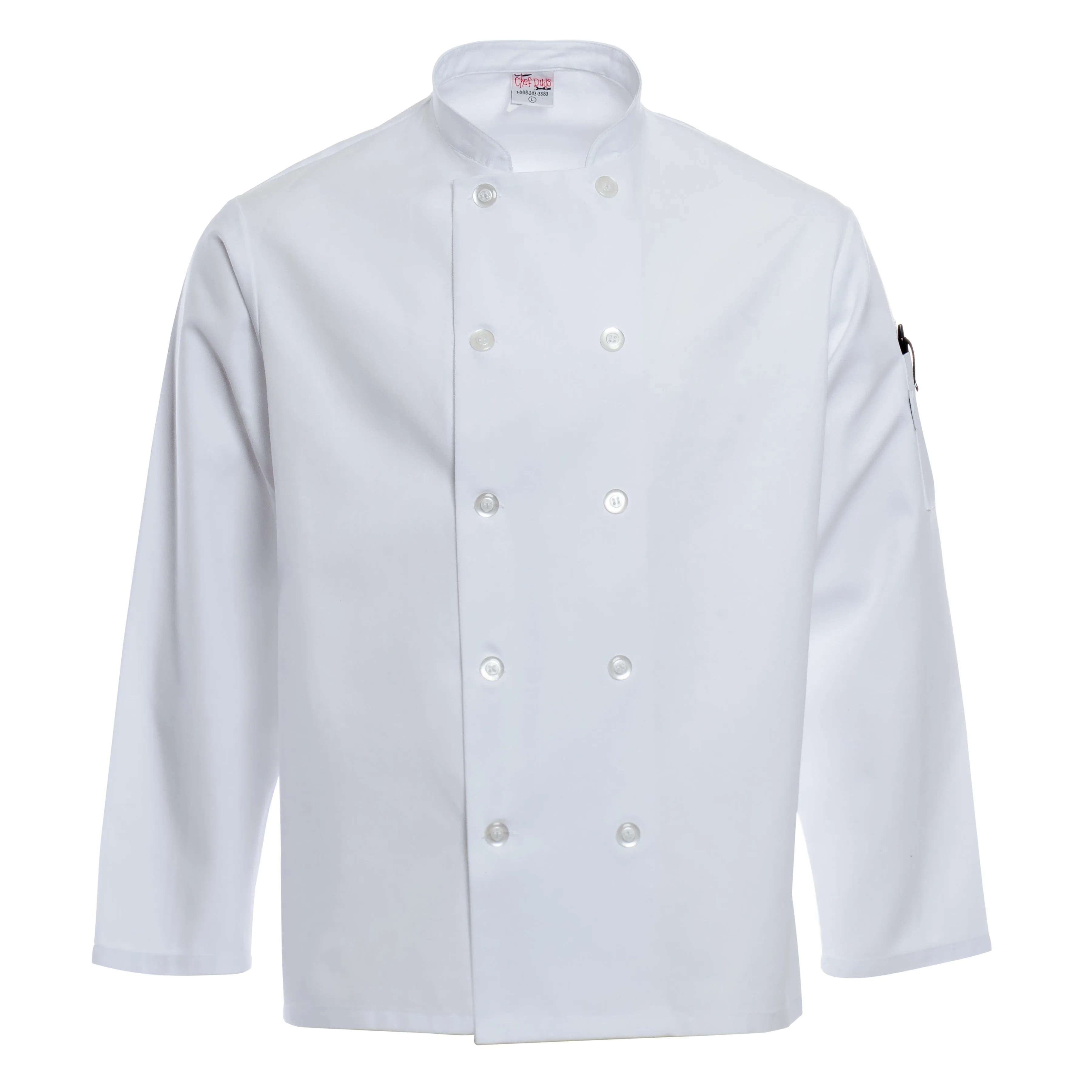 White Safety Sleeve Chef coat 7002