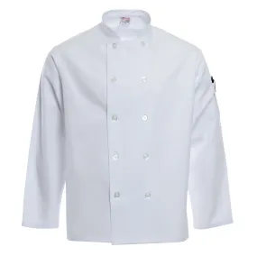 White Safety Sleeve Chef coat 7002