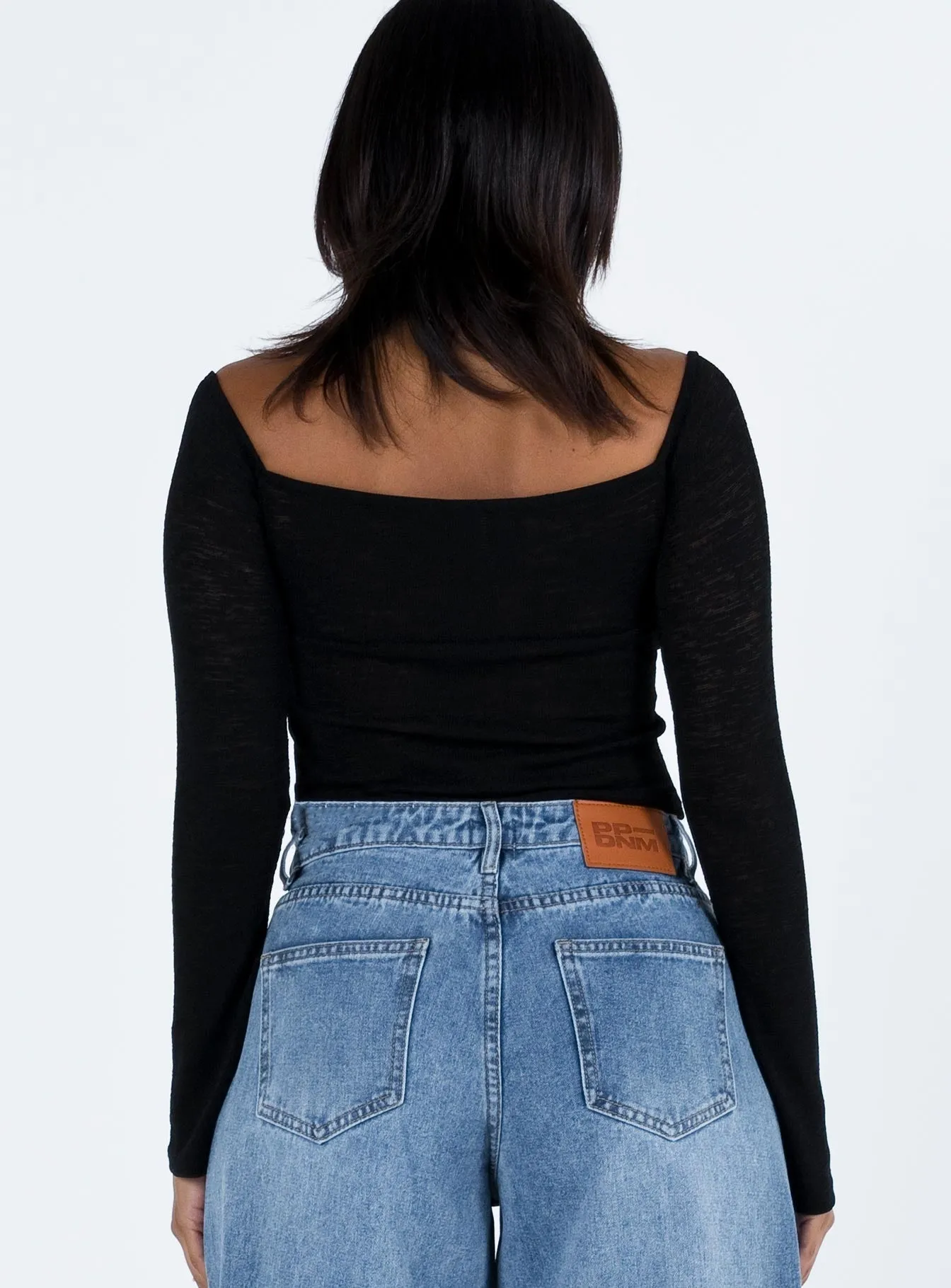 Zelda Off The Shoulder Top Black